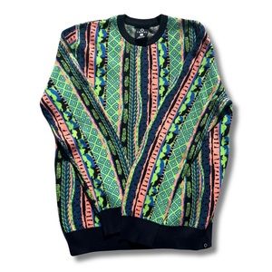 SOLD~Empyre Multicolor Neon Coogi Long Sleeve Sweater